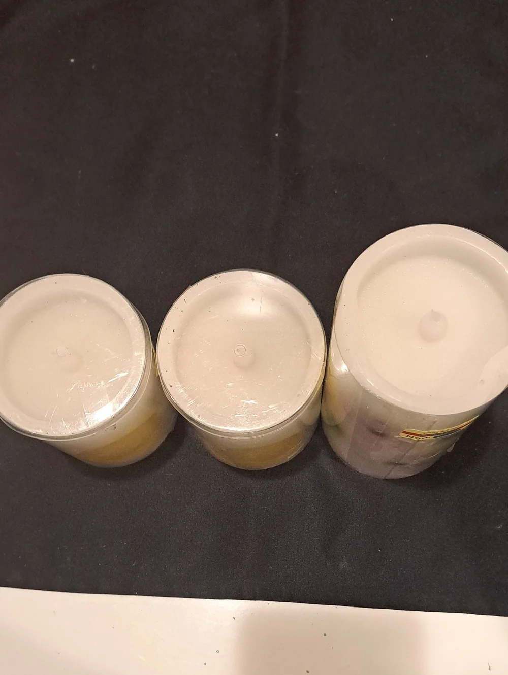 Nwt Lot Of 3 Sonoma Goods LED Candles. White W/citrus Slices And Floral Accents